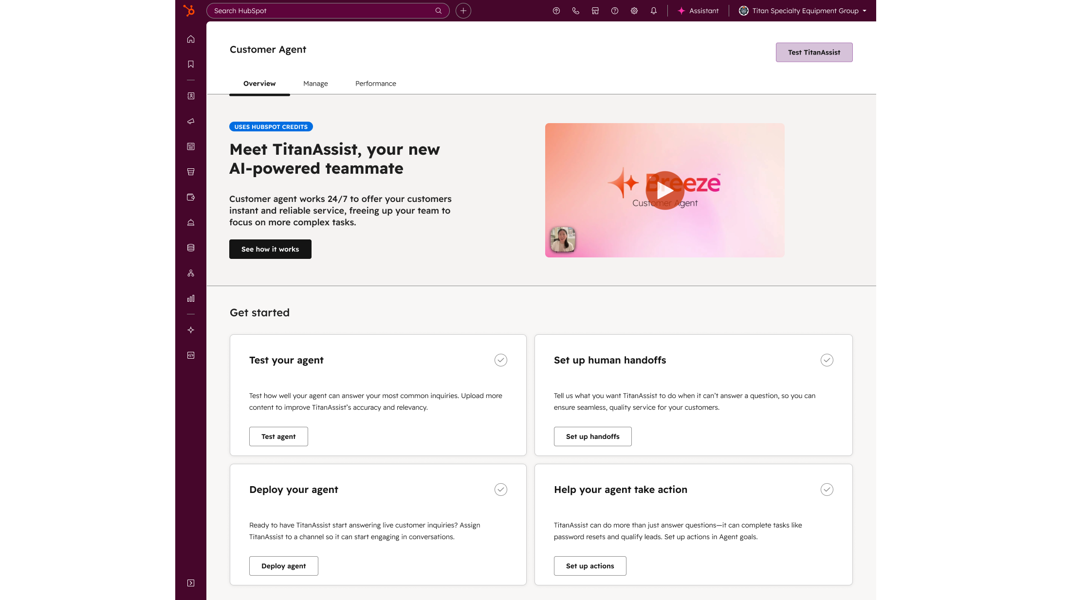 Getting Started with Breeze Customer Agent